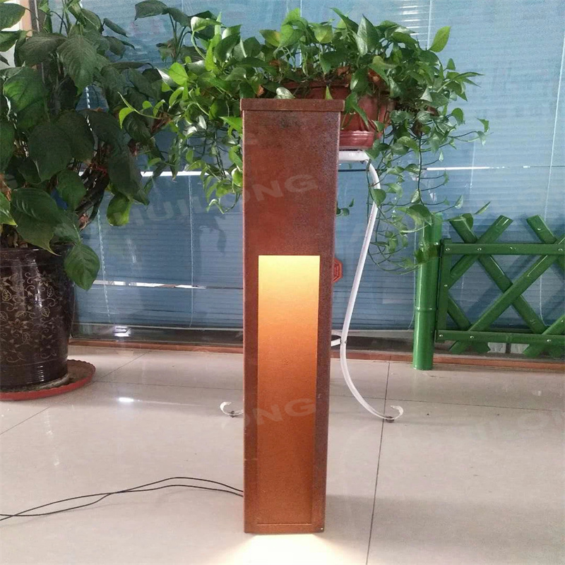 environmentally friendly corten steel lighting For City Gardens Landscape